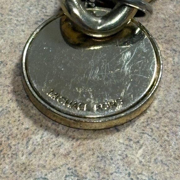 EXCELLENT Michael Kors Black Leather Chain-Belt Bag Fanny Pack MK Logo - Picture 10 of 13